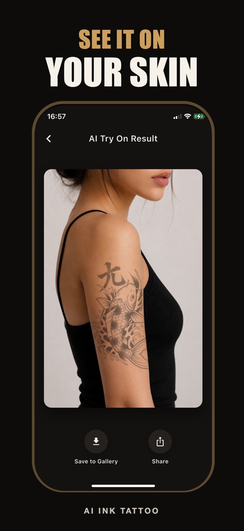 AI Ink Tattoo &mdash; See it on your skin