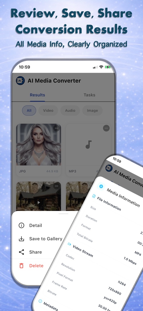AI Media Converter &mdash; Review, save, share