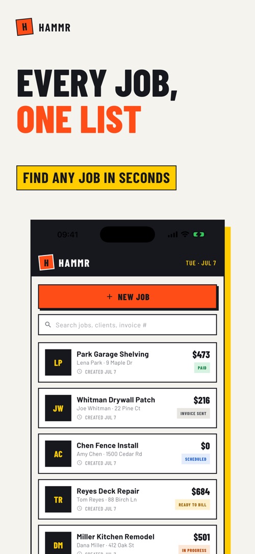HAMMR &mdash; Every job in one list