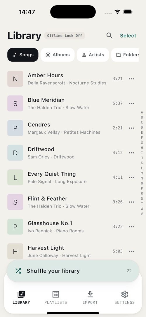 NoBars &mdash; A library that stays put