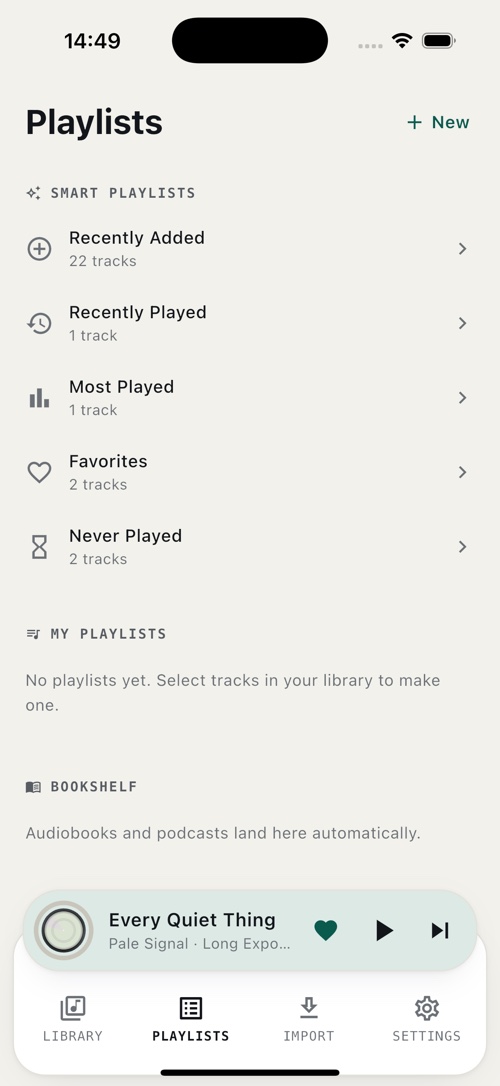 NoBars &mdash; Playlists that make themselves