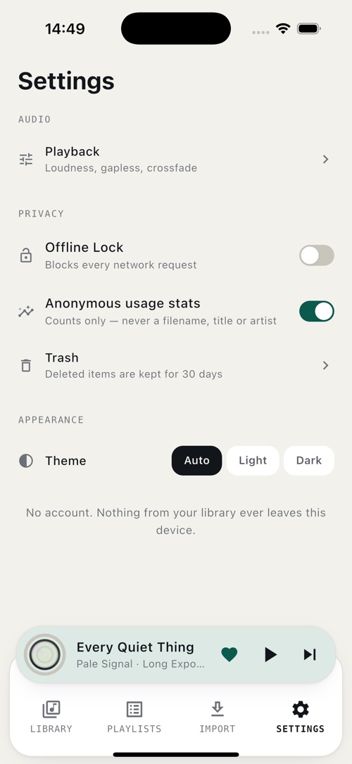 NoBars &mdash; One switch that blocks everything